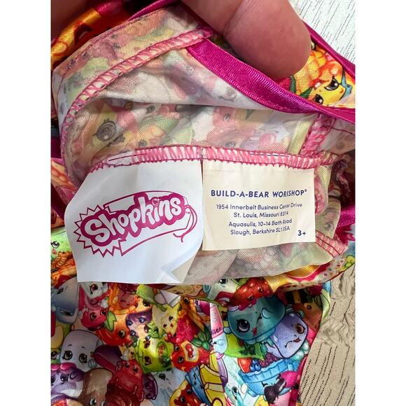 Build A Bear Workshop BABW Hot Pink Satin Shopkins Dress - Picture 4 of 4